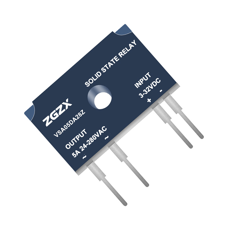 VSA Series Single Phase Solid State Relays DC control AC solid state relay, input 3-32VDC, output current capacity 5A, output voltage 24-280VAC