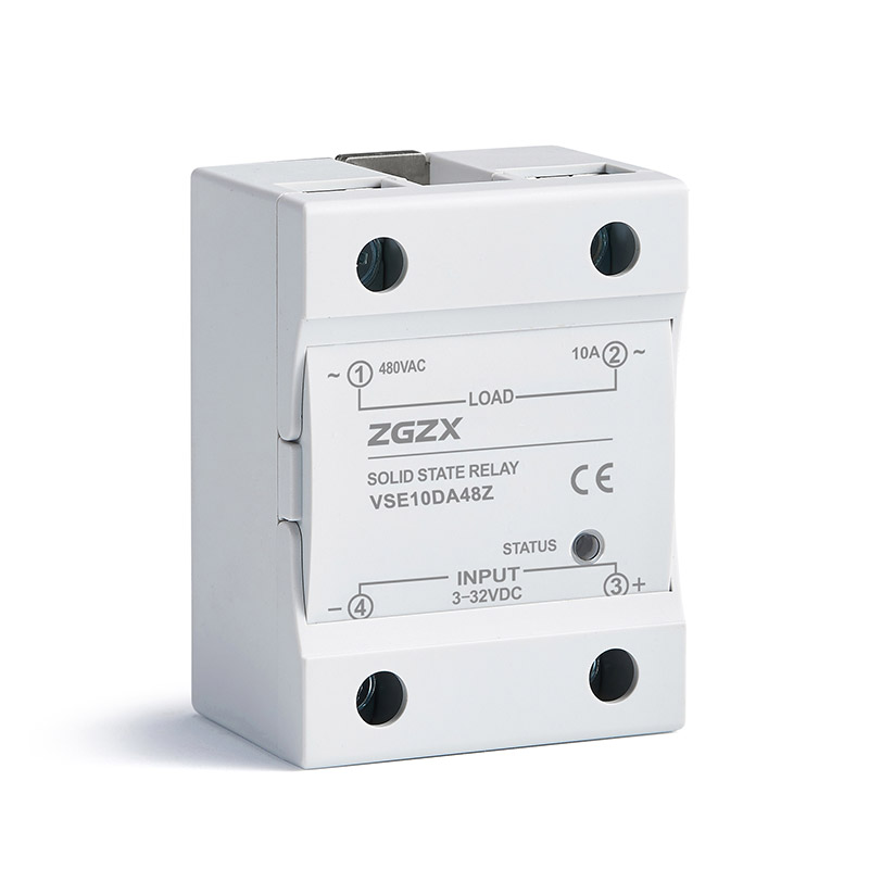 VSE Series Single Phase Solid State Relays DC control AC solid state relay, input 3-32VDC, input with LED indication, output current capacity 10A-120A, output voltage 48-480VAC