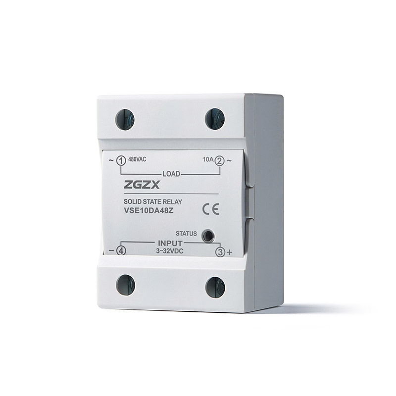 VSE Series Single Phase Solid State Relays DC control AC solid state relay, input 3-32VDC, input with LED indication, output current capacity 10A-120A, output voltage 48-480VAC