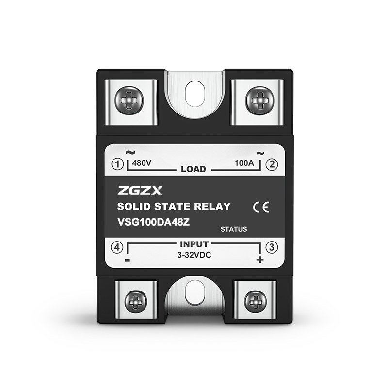 VSG Series Single Phase Solid State Relays DC control AC solid state relay, input 3-32VDC, input with LED indication, output current capacity 10A-120A, output voltage 48-480VAC