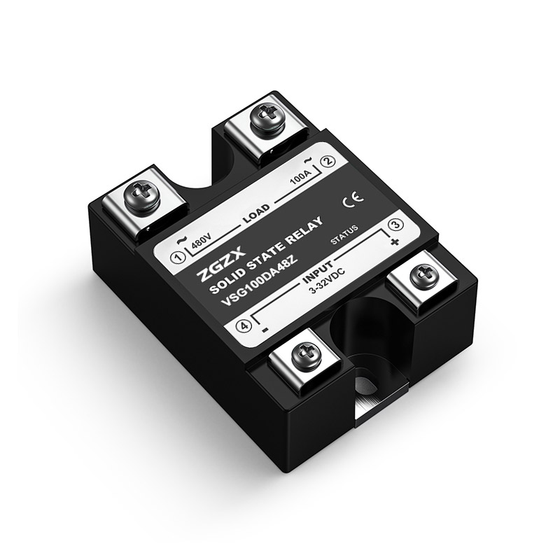 VSG Series Single Phase Solid State Relays DC control AC solid state relay, input 3-32VDC, input with LED indication, output current capacity 10A-120A, output voltage 48-480VAC