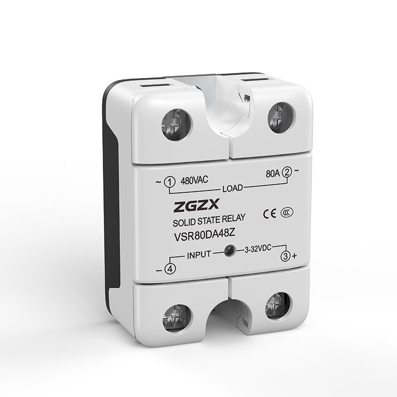 VSR Series Single Phase Solid State Relays DC control AC solid state relay, input 3-32VDC, input with LED indication, output current capacity 10A-120A, output voltage 48-660VAC