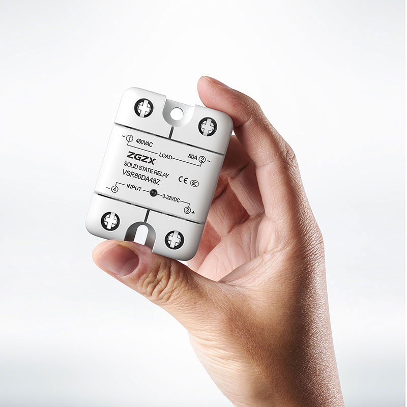 VSR Series Single Phase Solid State Relays DC control AC solid state relay, input 3-32VDC, input with LED indication, output current capacity 10A-120A, output voltage 48-660VAC