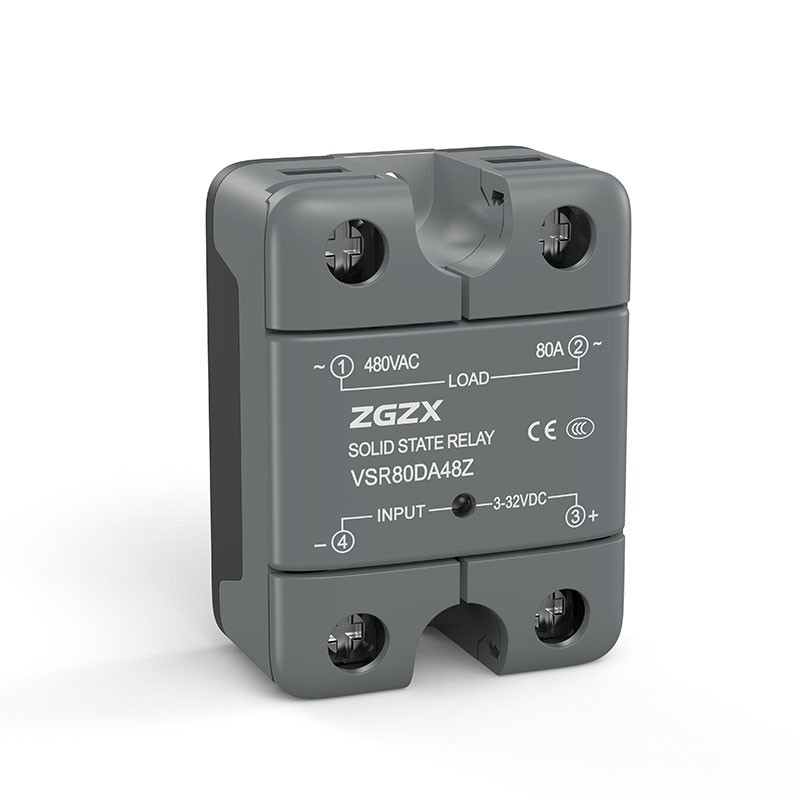 VSR Series Single Phase Solid State Relays DC control AC solid state relay, input 3-32VDC, input with LED indication, output current capacity 10A-120A, output voltage 48-660VAC